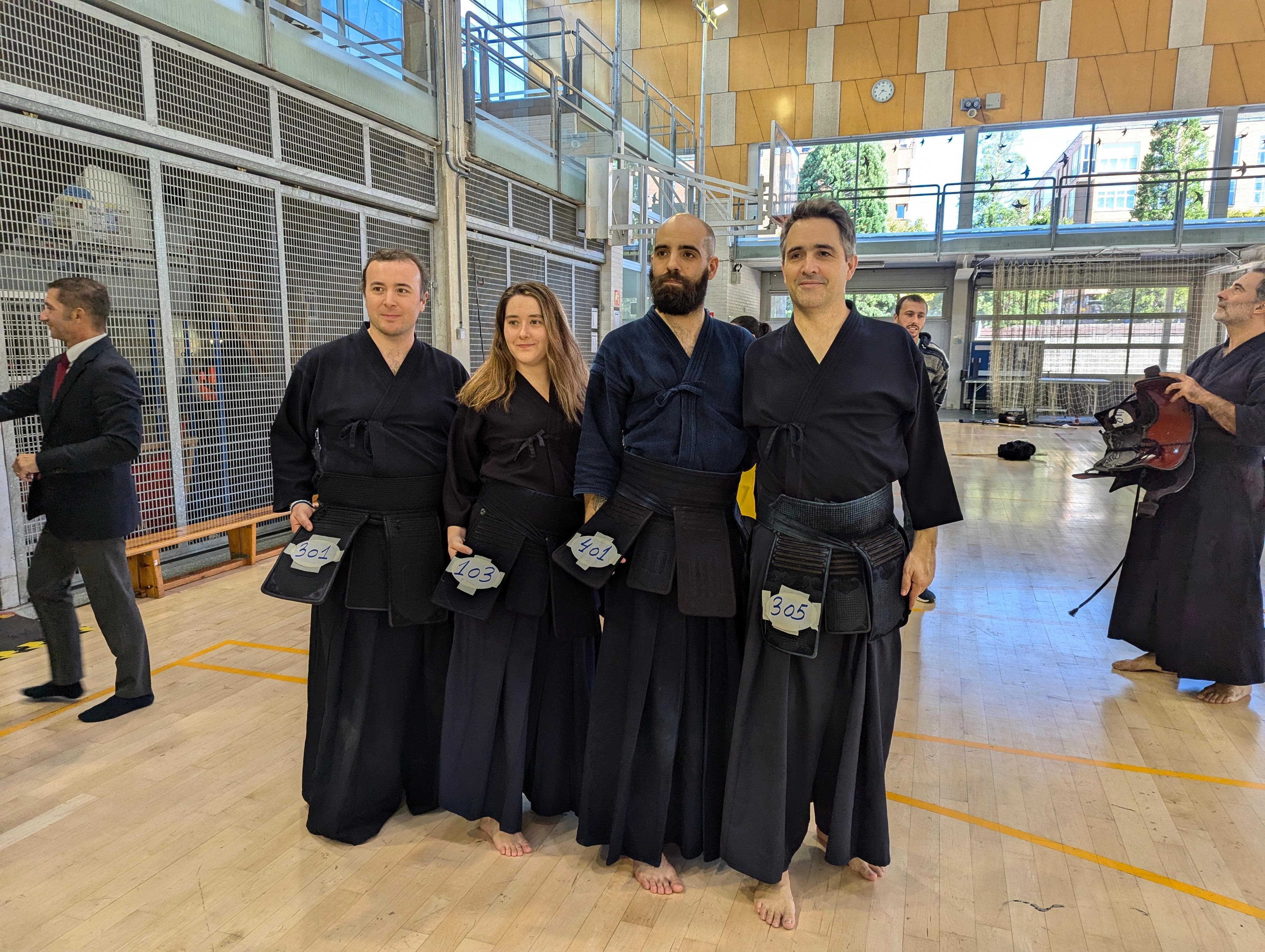Nuevos grados de Kendo en Navarra, tras superar el examen de paso de grado en Vitoria 29-09-24